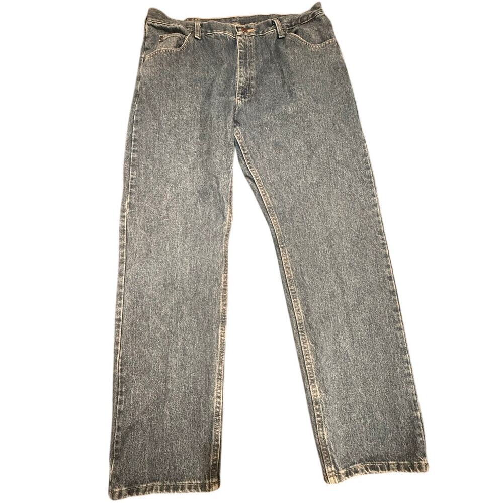 Wrangler Premium Quality Men's Blue Regular Fit Denim 100% Cotton Jeans 38x32